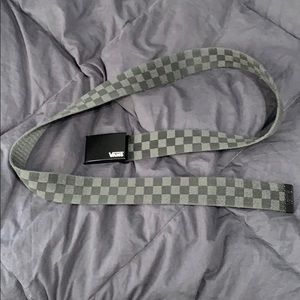 PRICE DROP!!! 7$ VANS CHECKERED BELT GREY ONE SIZE